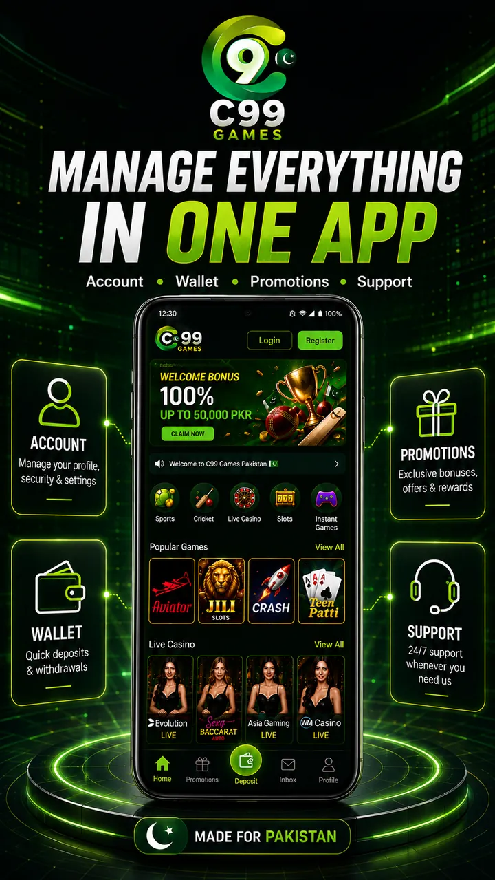 C99 Games account wallet promotions and support